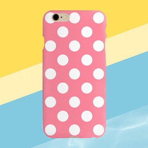 핑크 Polka Dot 패턴 핸드폰케이스
